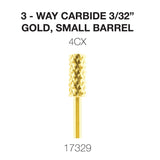 Cre8tion - Carbide Gold - Small and Large- 3/32 - 3-Way