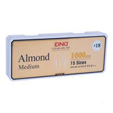 DND - Soft Gel Tips 1000pcs - Almond (XS, S, M, L, XL)