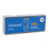 DND - Soft Gel Tips 1000pcs - Almond (XS, S, M, L, XL)