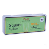 DND - Soft Gel Tips 1000pcs - Square (XS, S, M, L, XL)