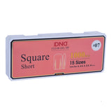 DND - Soft Gel Tips 1000pcs - Square (XS, S, M, L, XL)