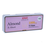 DND - Soft Gel Tips 1000pcs - Almond (XS, S, M, L, XL)