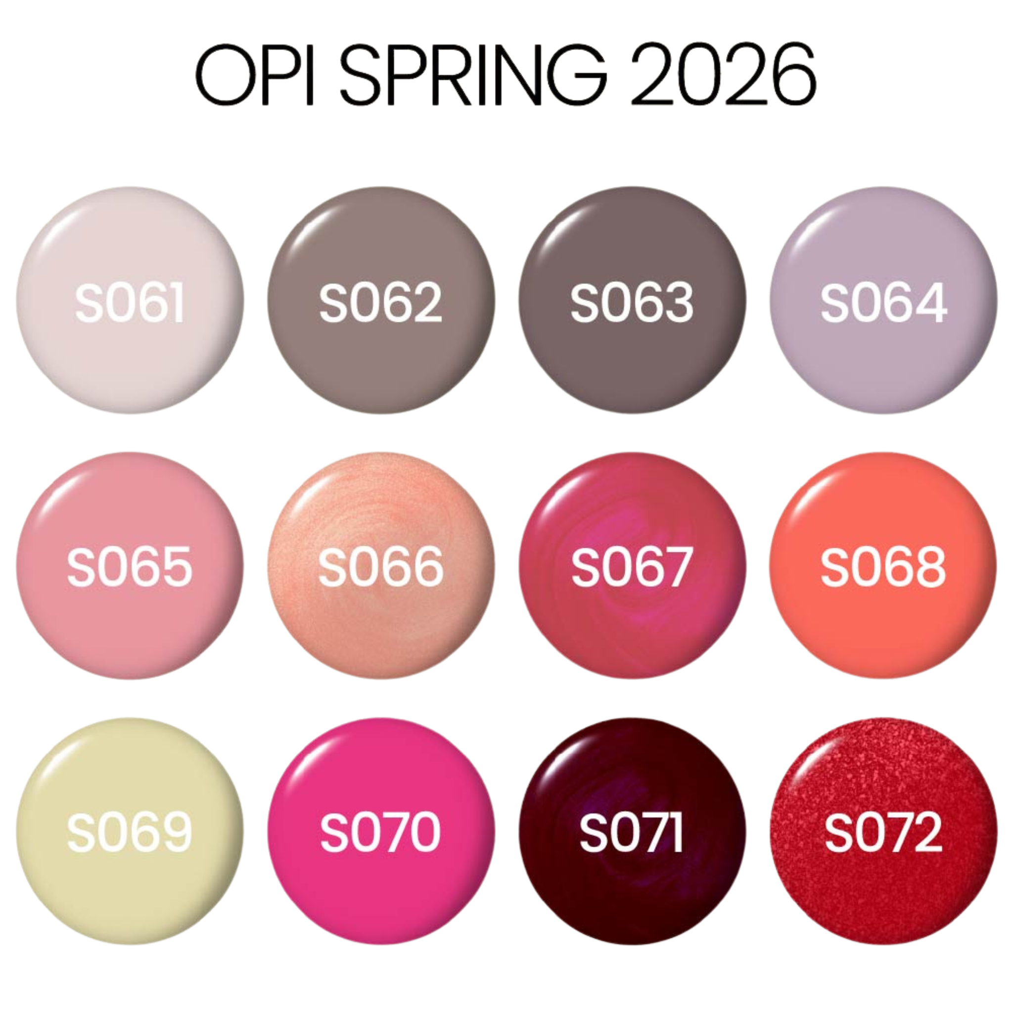 Opi Spring Color Powder OPI - Spring 2026: The New OPIcons - Dip Powder (Set 12 Colors ...