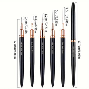 BolsaBeauty - Nail Art Liner Brush Ultra Thin (Set 5pcs)