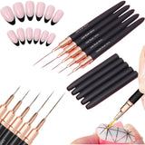 BolsaBeauty - Nail Art Liner Brush Ultra Thin (Set 5pcs)