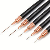 BolsaBeauty - Nail Art Liner Brush Ultra Thin (Set 5pcs)