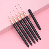 BolsaBeauty - Nail Art Liner Brush Ultra Thin (Set 5pcs)