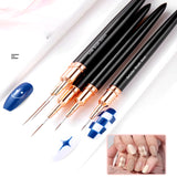 BolsaBeauty - Nail Art Liner Brush Ultra Thin (Set 5pcs)