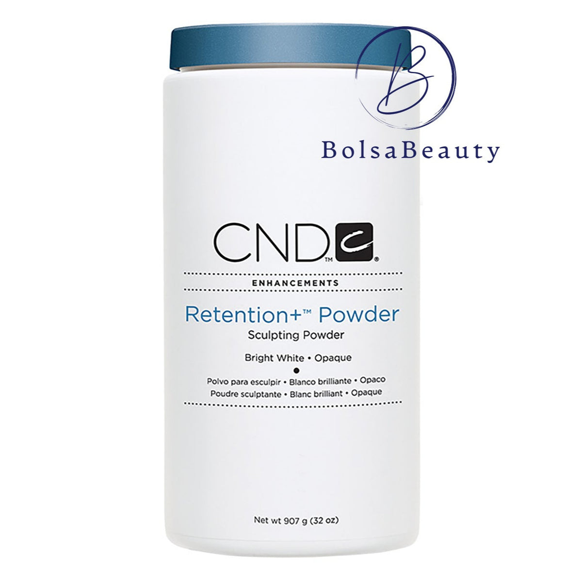 CND - Retention Powder Refill 32oz - Bright White Opaque – BolsaBeauty ...