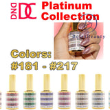 DND - Gel Polish Platinum Glitter - Full Line 36 Colors (#181 - #217)