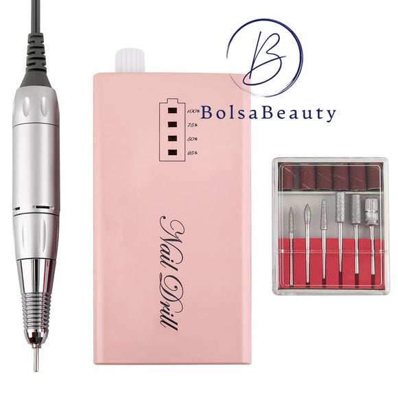 BolsaBeauty - Pro Nail Drill 30000RPM (White, Pink, Red)