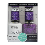Cre8tion - Duo Gel y laca de uñas con purpurina 0.5 oz (#145 a #216)