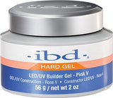 IBD - Gel constructor UV LED duro (transparente, rosa, rosa V) (2 oz)
