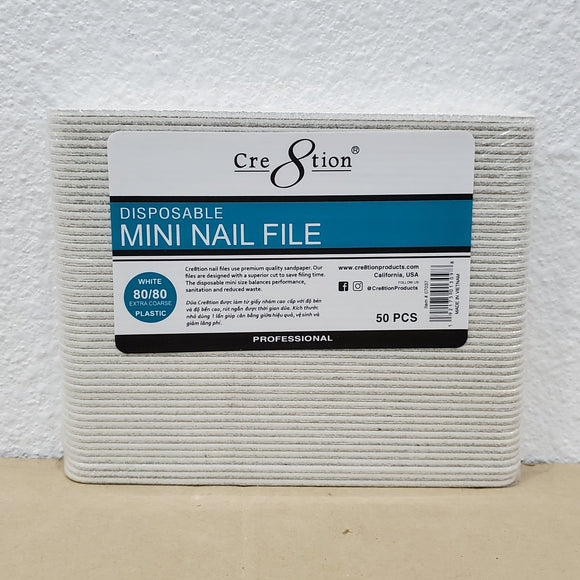 Cre8tion - Disposable Mini Nail File (50pcs/pack)