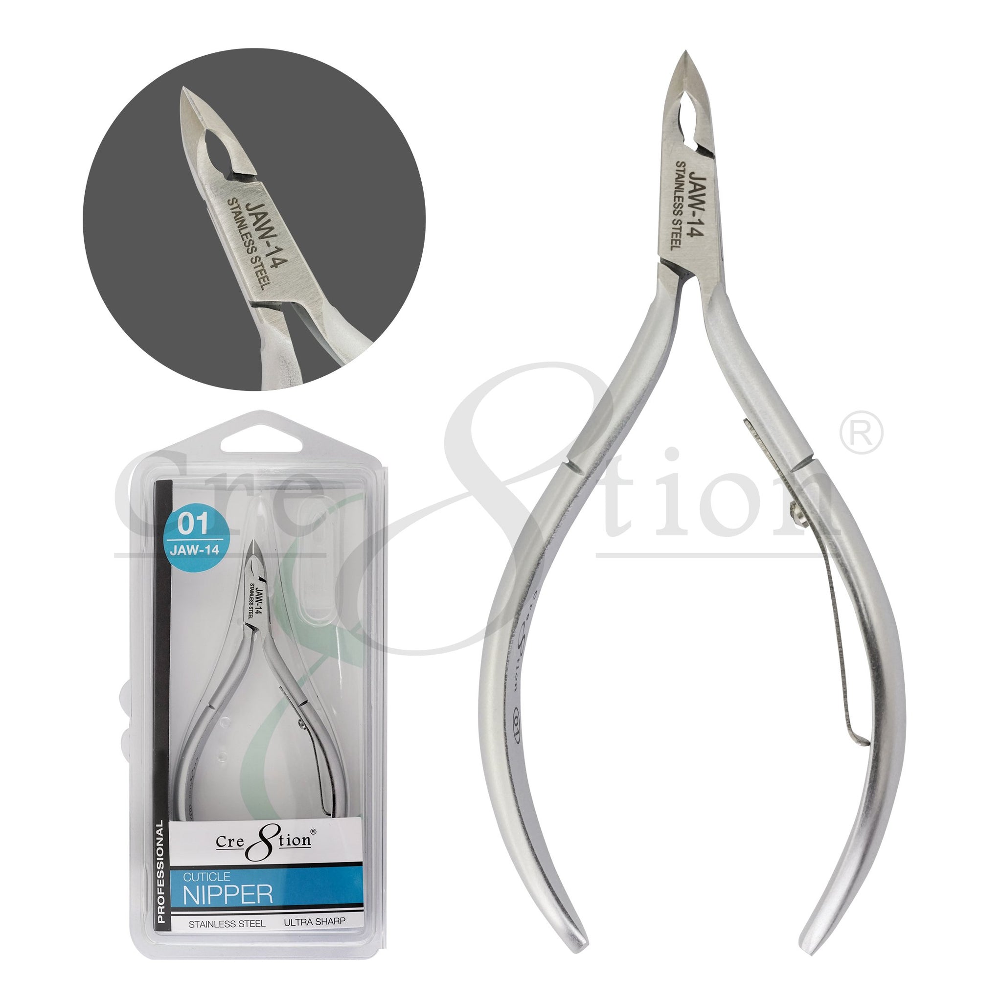 Cre8tion - Stainless Steel Cuticle Nipper (#01 - #07