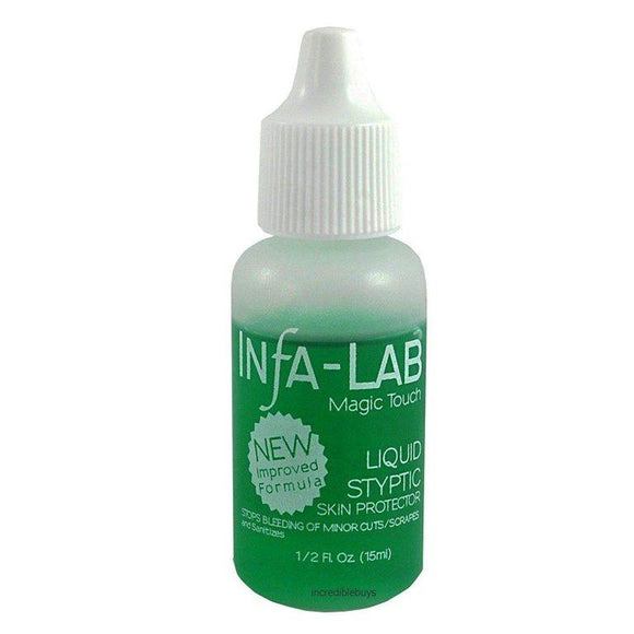Infa-Lab Liquid Styptic Nails Stop Bleeding Skin (0.5 oz)